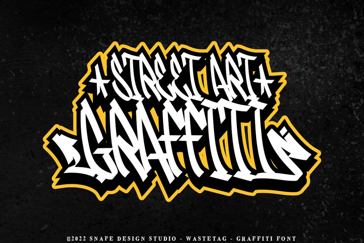 Wastetag - Graffiti Font