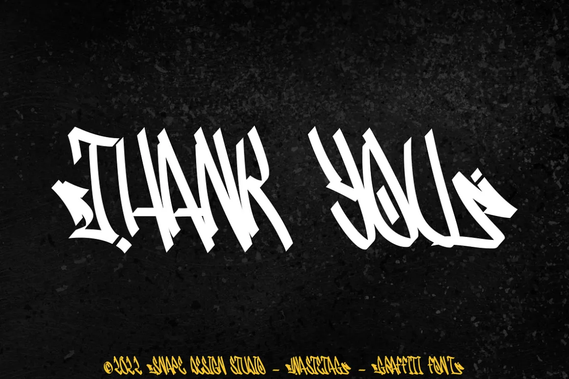 Wastetag - Graffiti Font