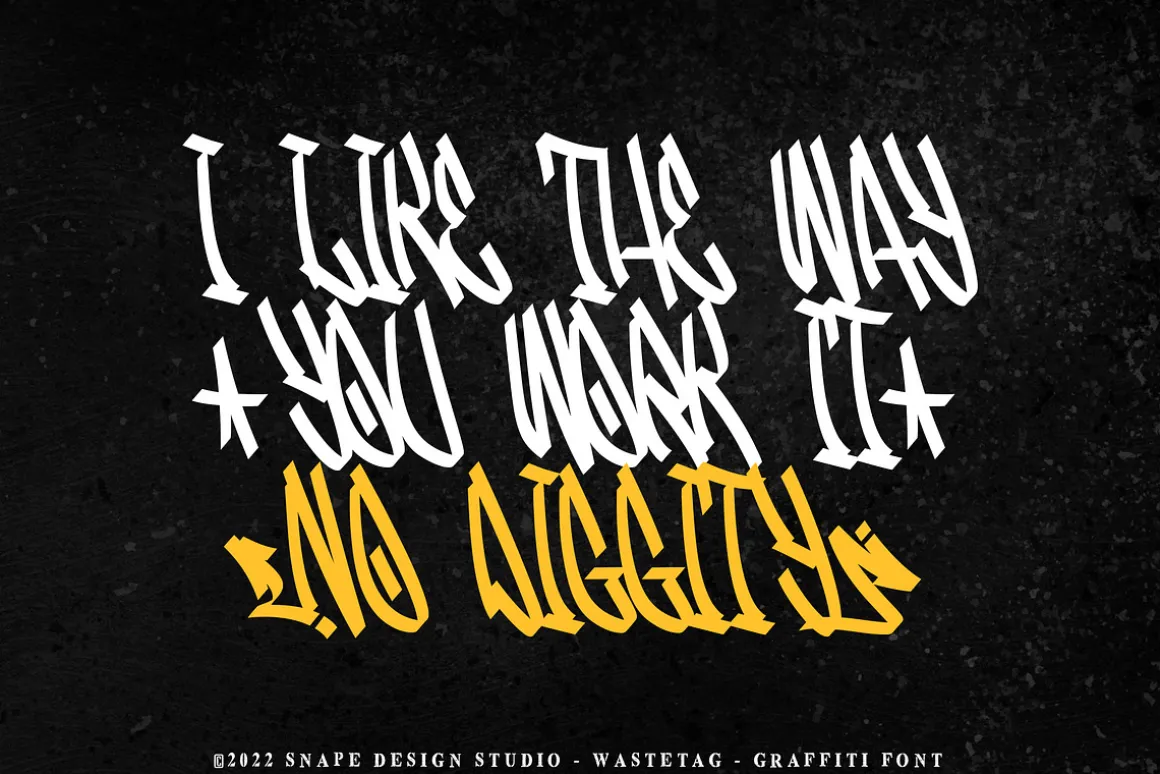 Wastetag - Graffiti Font