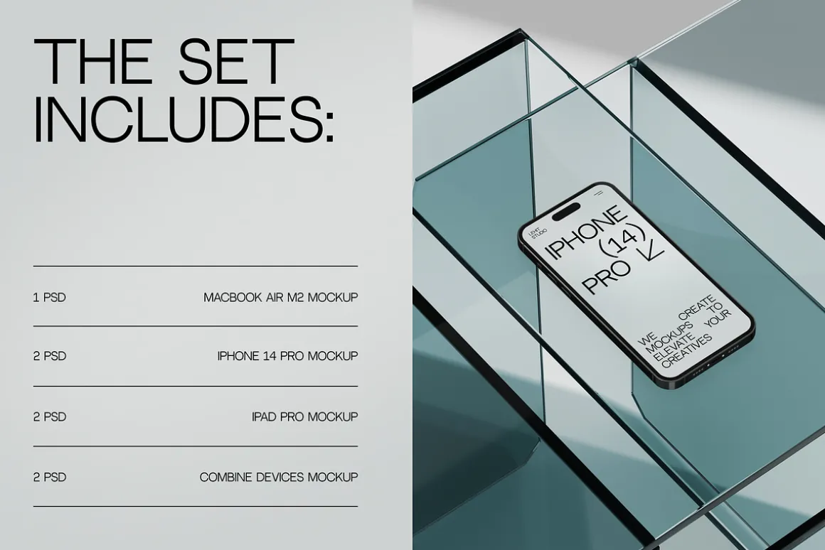 Water Glass | Apple Device Mockups