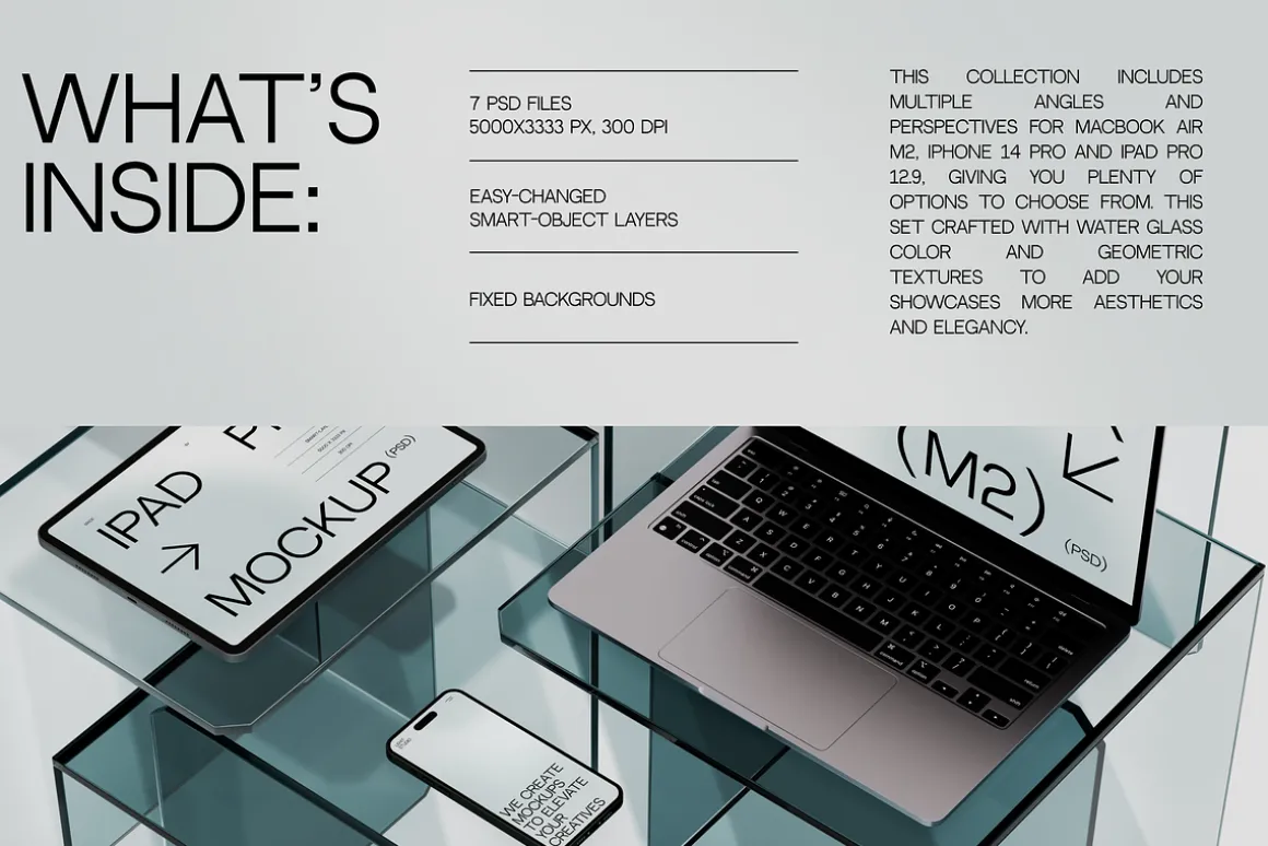 Water Glass | Apple Device Mockups