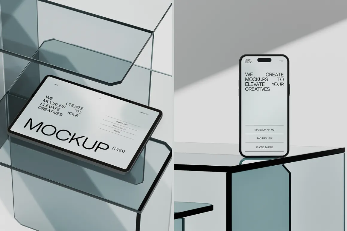 Water Glass | Apple Device Mockups