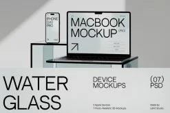 Water Glass | Apple Device Mockups