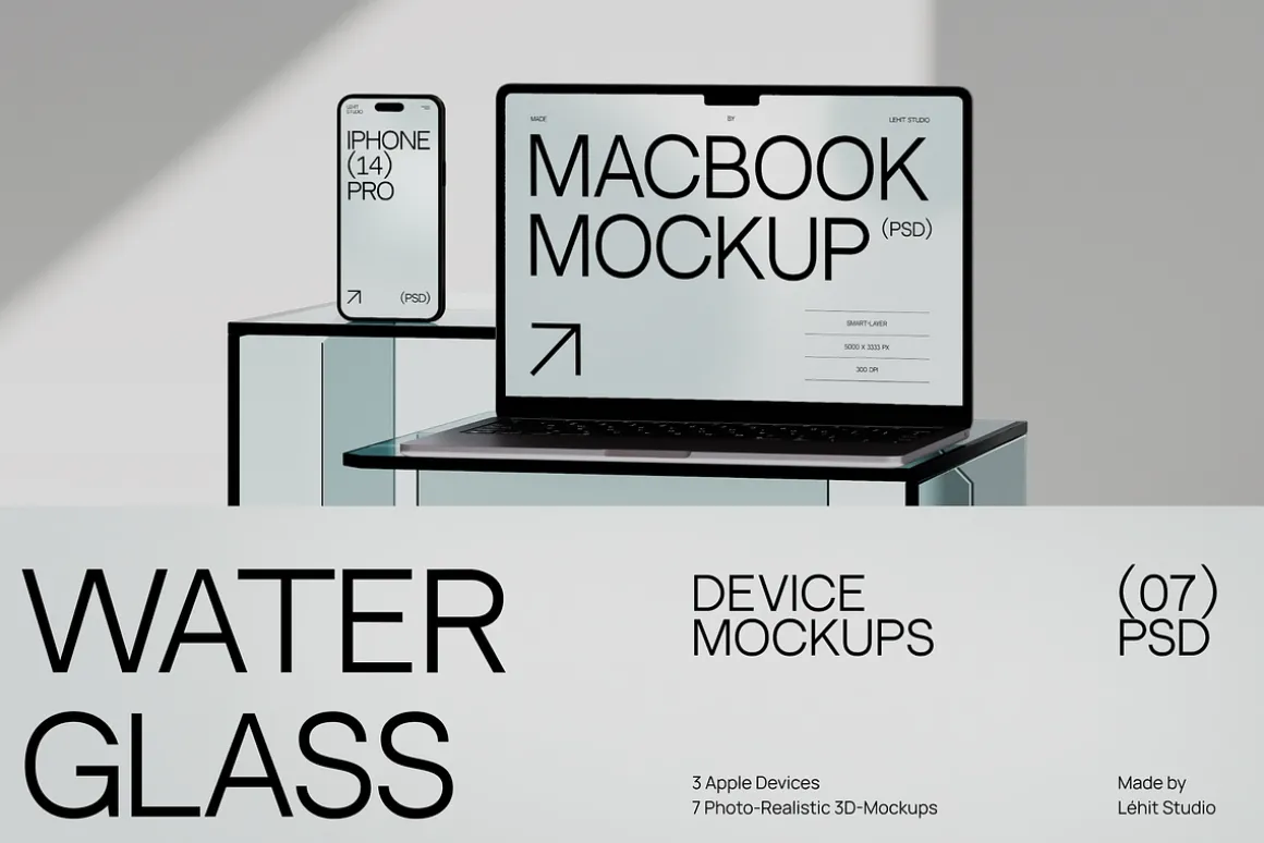 Water Glass | Apple Device Mockups