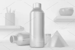 Water Bottle Desktop Mockup