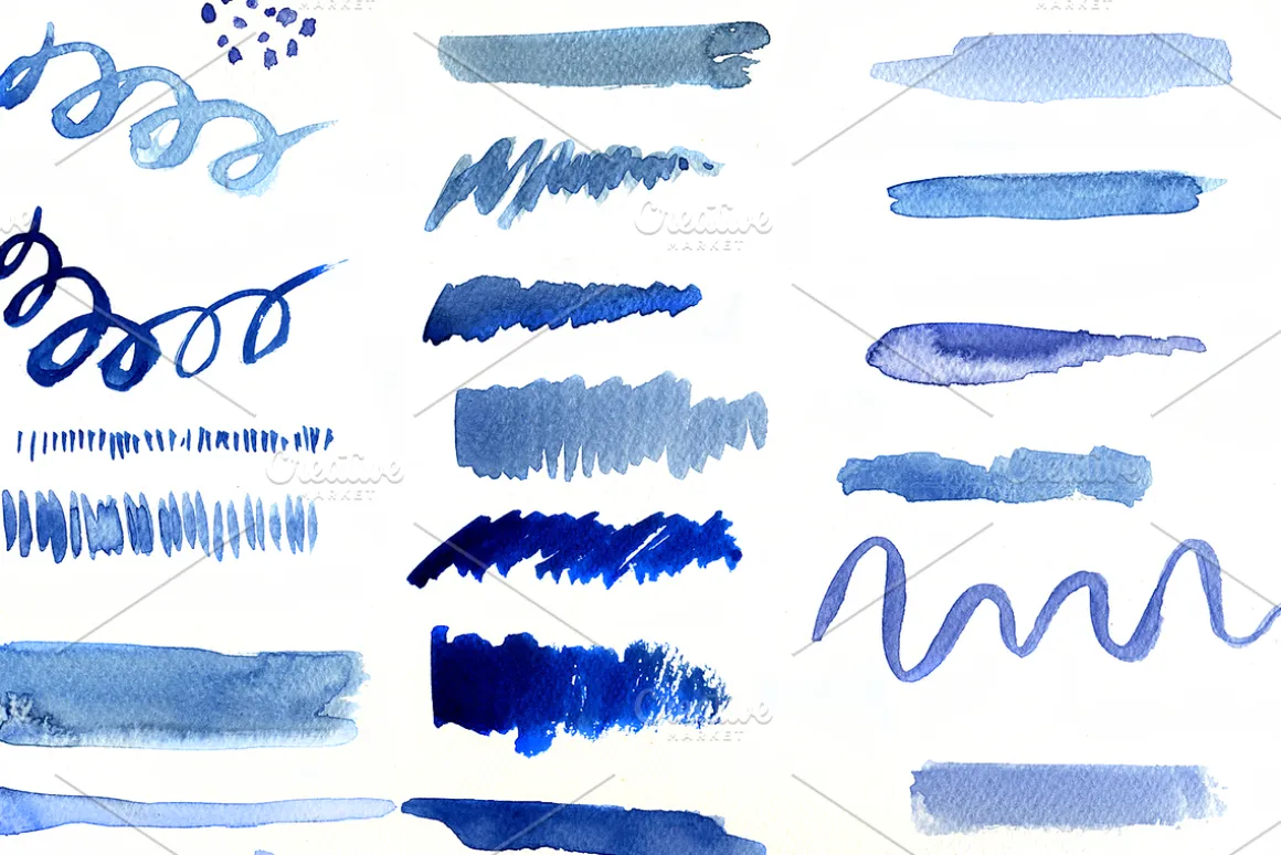 Watercolor brushes for Photoshop