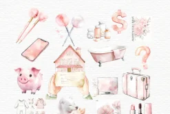 Watercolor Budget Clipart