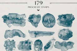 Watercolor Stamps for Procreate