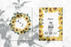 Watercolor Sunflowers Provence set