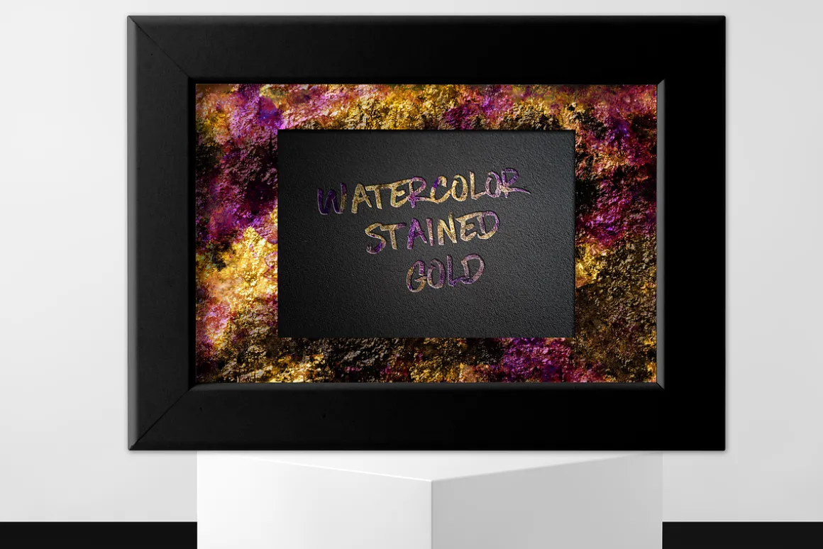Watercolor and Gold Layer Styles PS