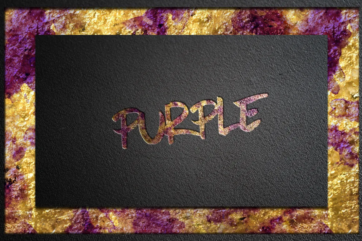 Watercolor and Gold Layer Styles PS