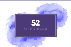 52 watercolor and ink pen brushes