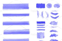 52 watercolor and ink pen brushes