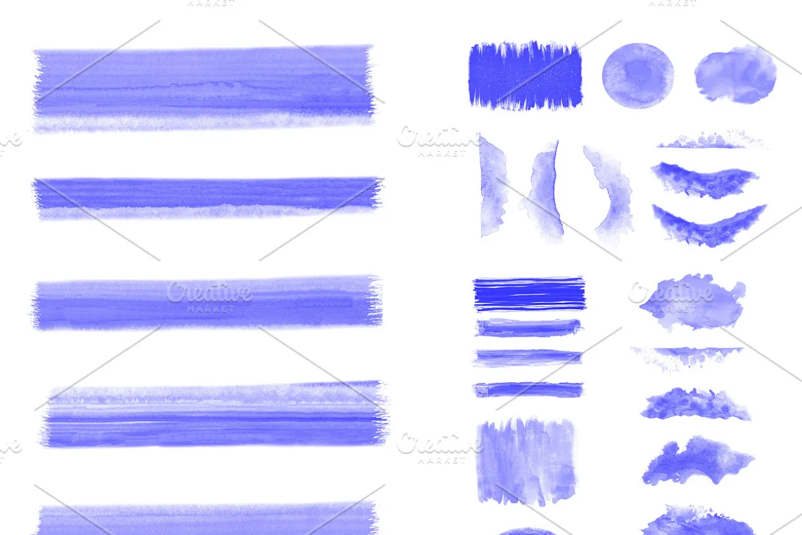 52 watercolor and ink pen brushes