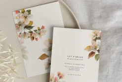 Watercolor Apple Blossom Bouquet