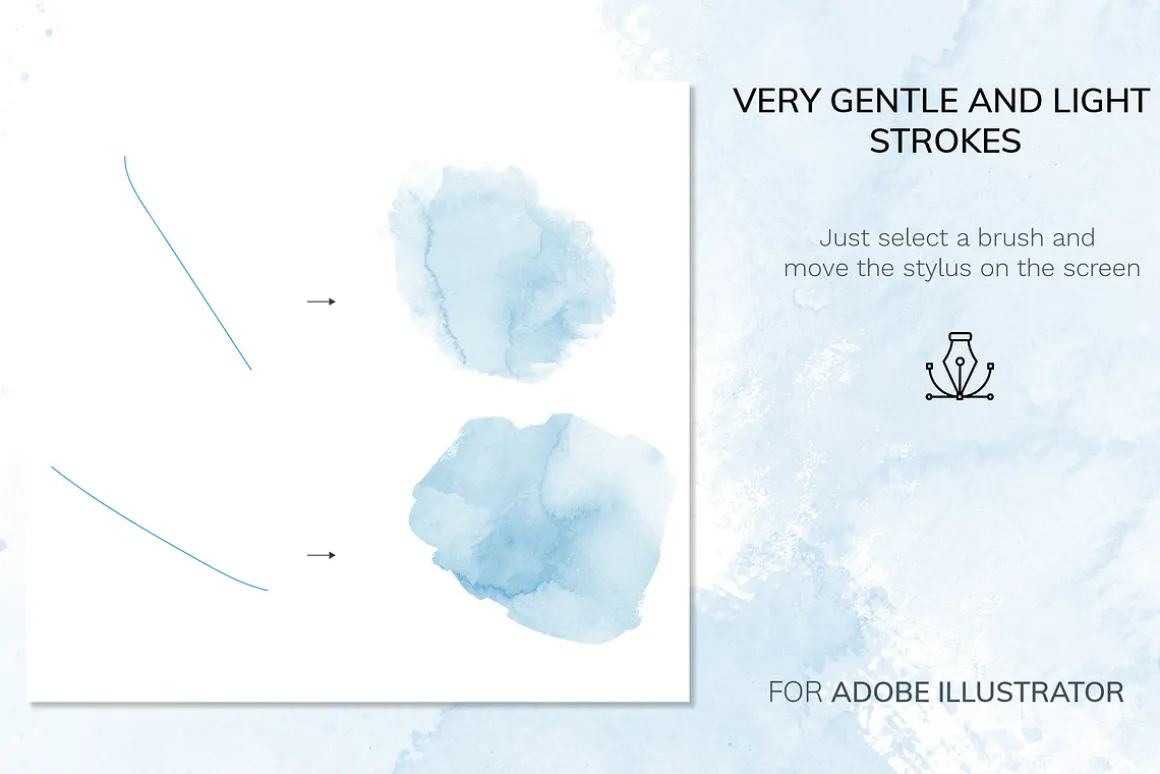 Watercolor Brushes for Backgrounds