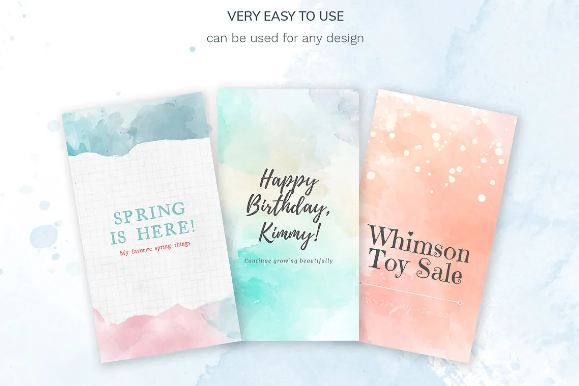 Watercolor Brushes for Backgrounds