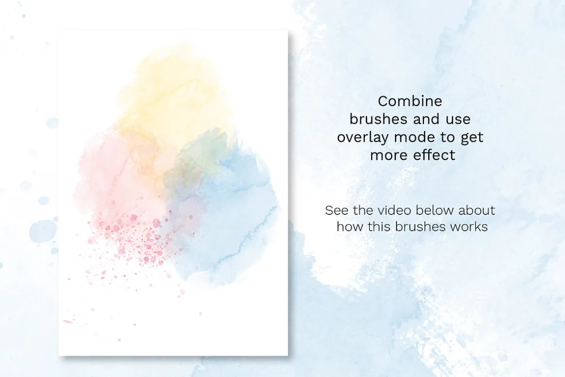 Watercolor Brushes for Backgrounds