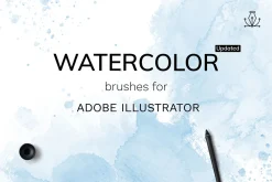 Watercolor Brushes for Backgrounds