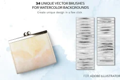 Watercolor Brushes for Backgrounds