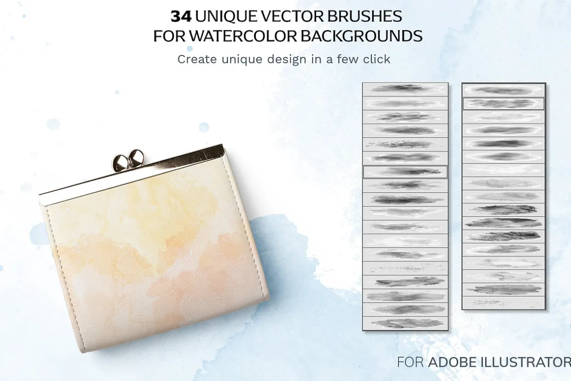 Watercolor Brushes for Backgrounds