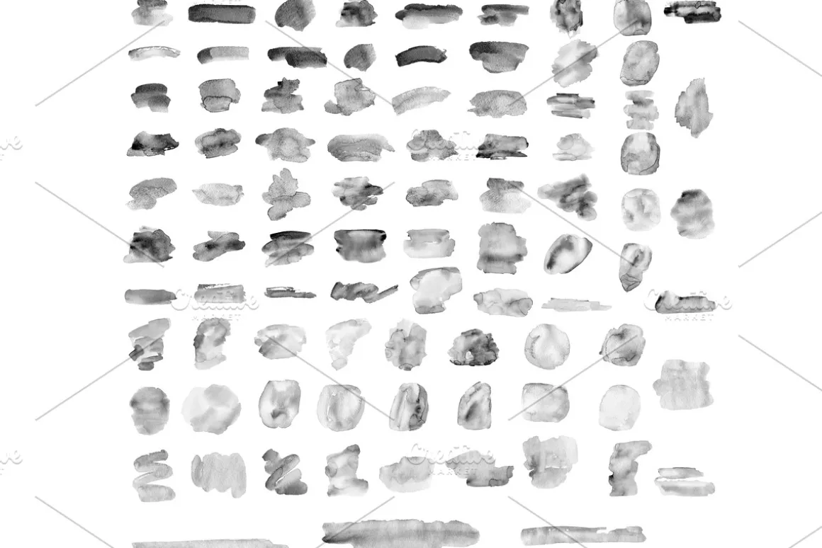 120 Watercolor brushes for photoshop