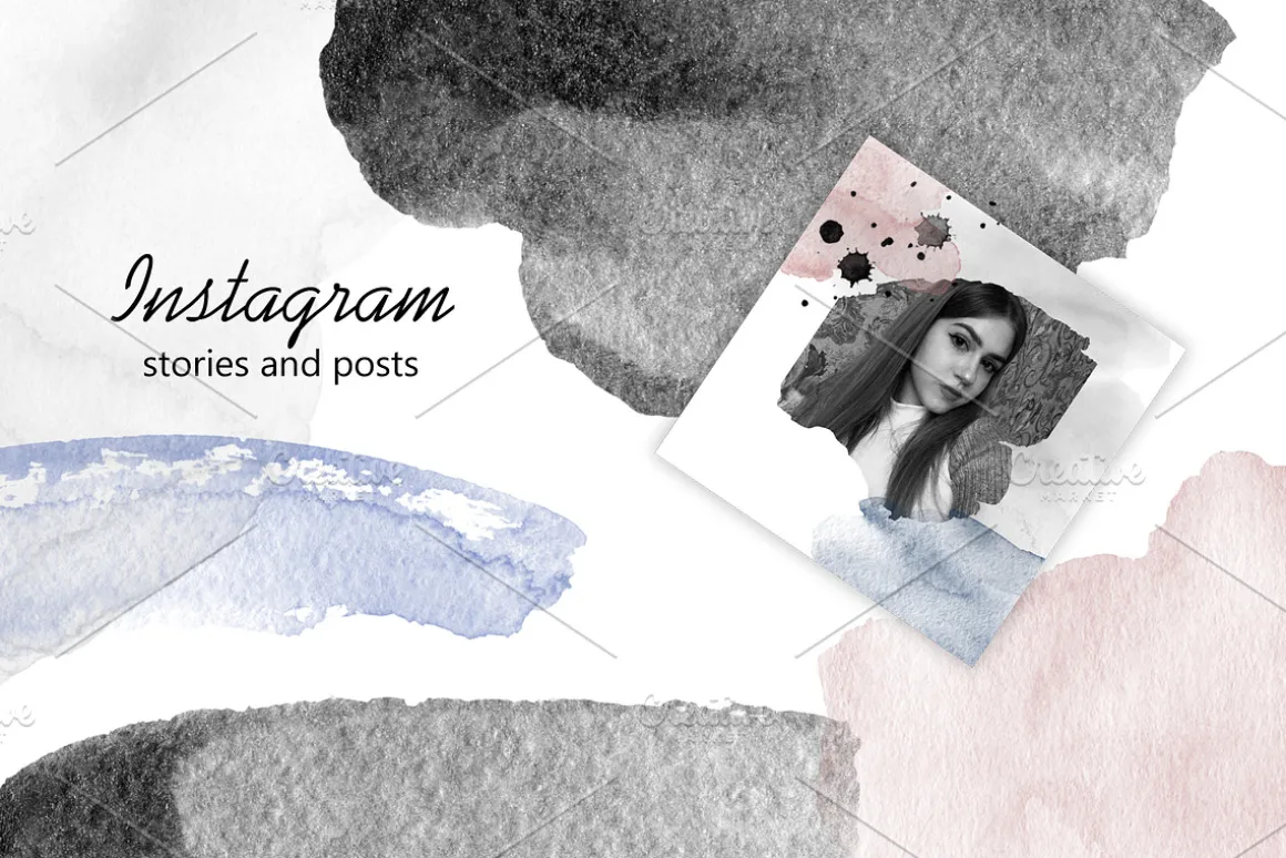 120 Watercolor brushes for photoshop