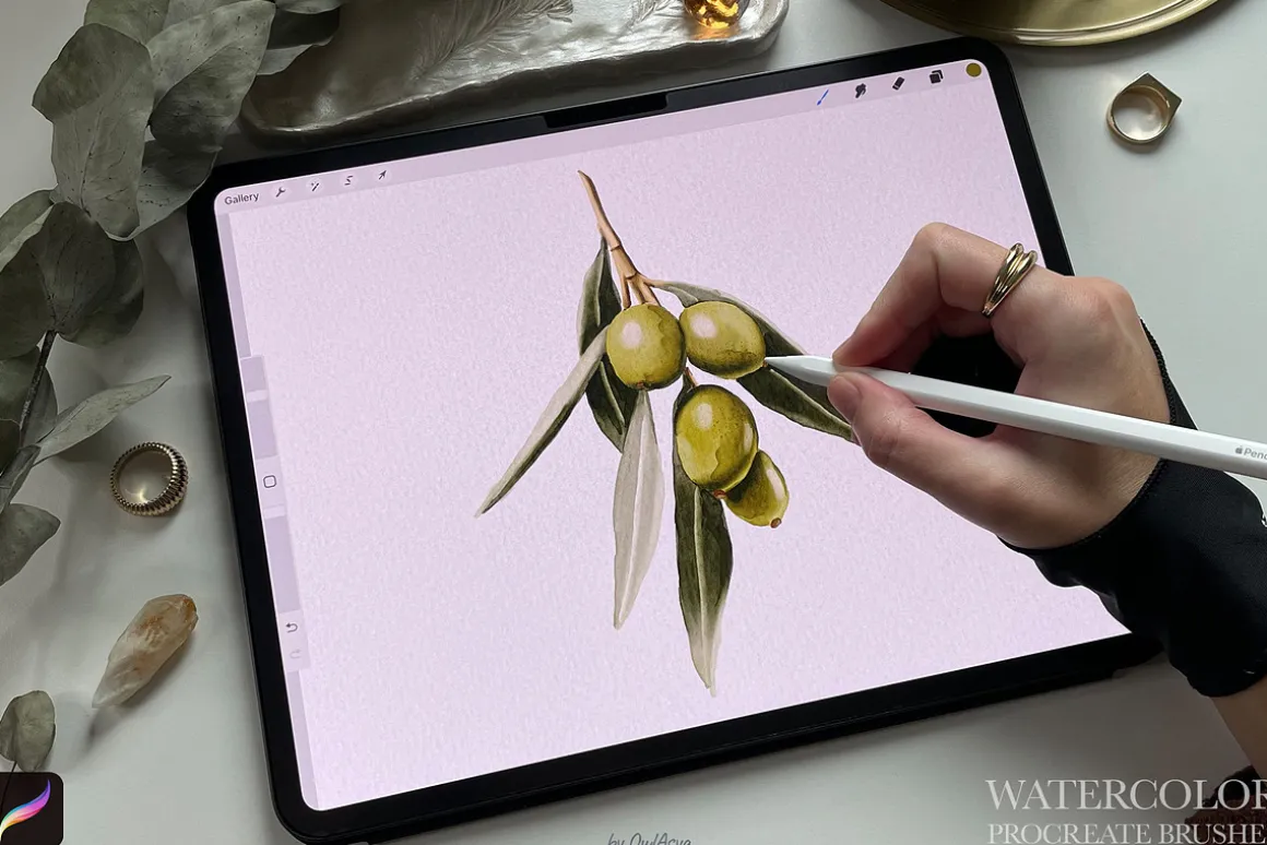 Watercolor Brushes for Procreate