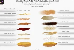 Watercolor Brushes for Procreate