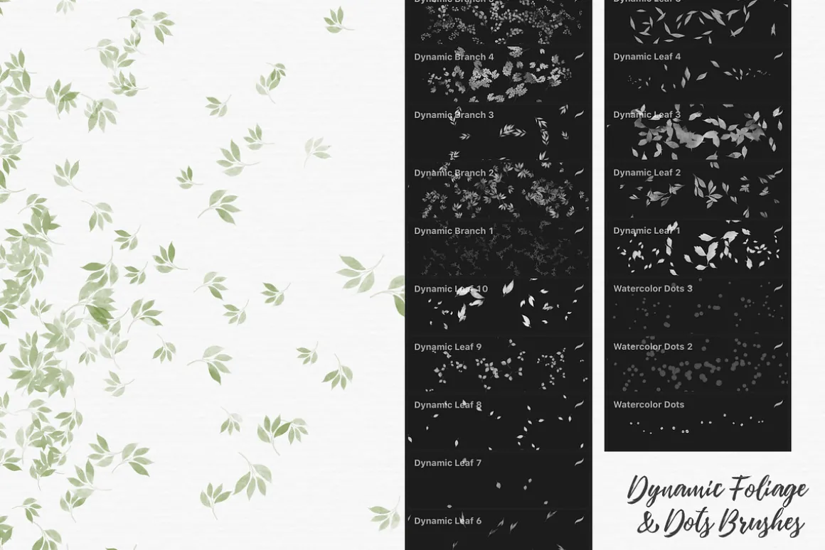 244 Watercolor Brushes For Procreate