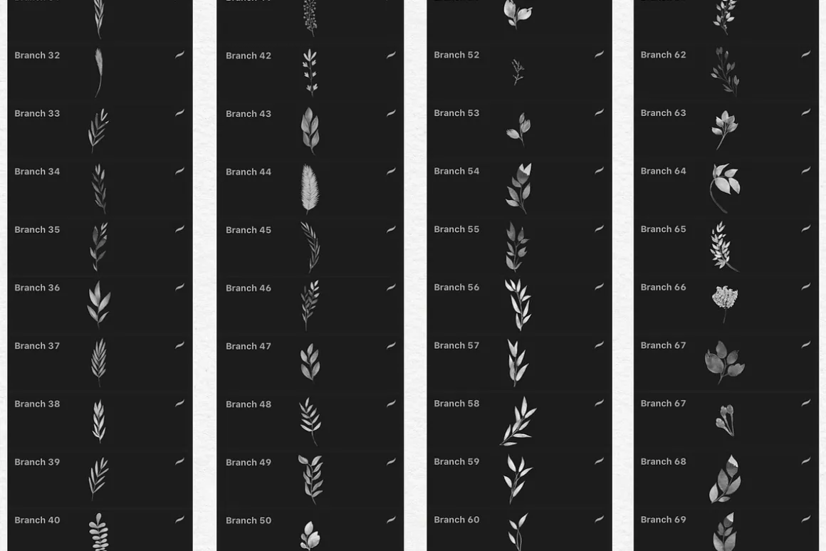 244 Watercolor Brushes For Procreate