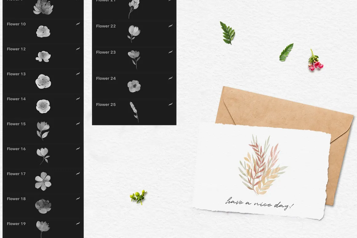 244 Watercolor Brushes For Procreate