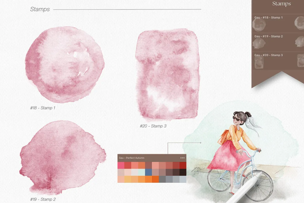 Watercolor Brushes for Procreate