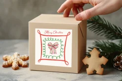 Watercolor Christmas Frames Clipart