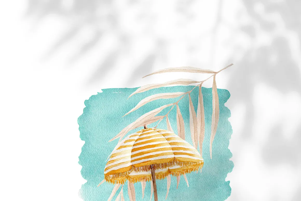 Watercolor Clipart - Summer VIBE