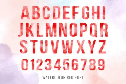 Watercolor Font family