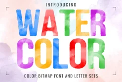 Watercolor Font family