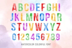 Watercolor Font family