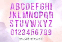 Watercolor Font family