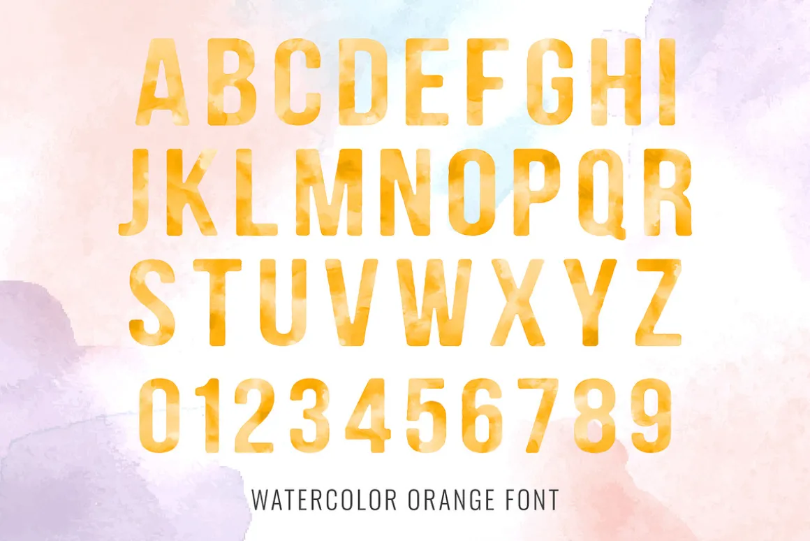 Watercolor Font family