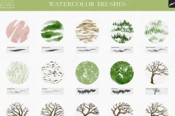 Watercolor Four Seasons Brushes