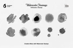 Watercolor Journeys Affinity Brushes