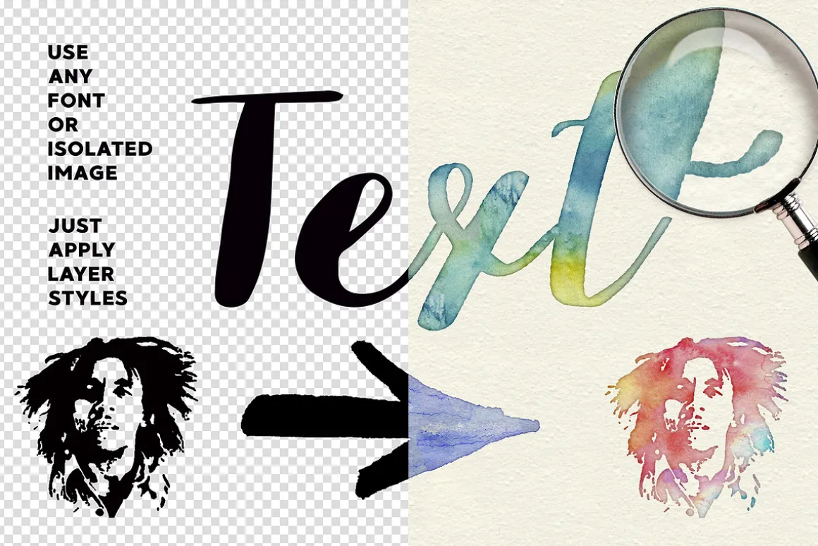 Watercolor Layer Effects Photoshop