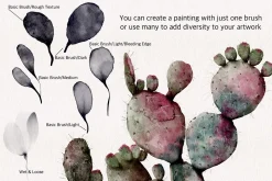 Watercolor & Metallic Brushes