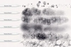 Watercolor & Metallic Brushes