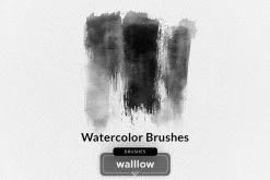 17 Watercolor photoshop brushes