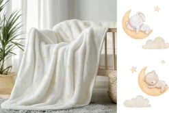 Watercolor sleeping baby animals