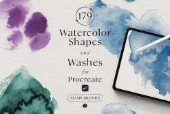 Watercolor Stamps for Procreate