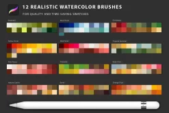 Watercolor Tool Kit for Procreate