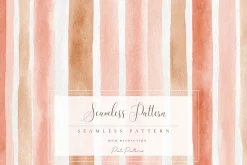 Watercolor Vertical Stripes Seamless